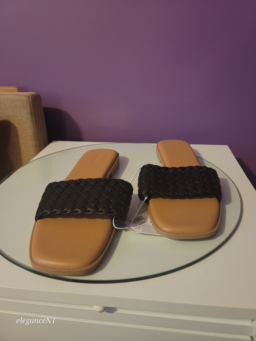 Old Navy Footbed Slide Sandals with Black Woven Strap Sz: 11 NWT - Picture 3 of 11
